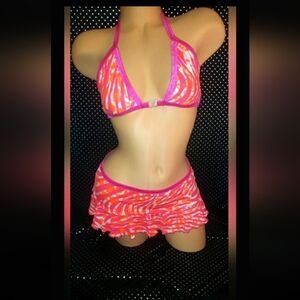 Exotic Dancer Dancewear Ravewear Skirt Set